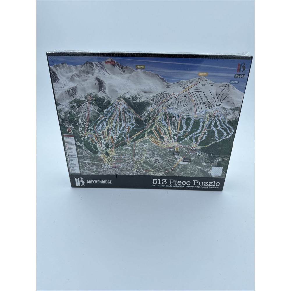 Breckenridge Resort Trail Map 513 Piece Puzzle Breckenridge Colorado New 1997